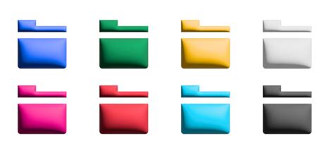 Folder Icon Set PNGs for Free Download