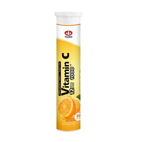 Get Mg Vitamin C Effervescent Tablets G Tube Orange Flavor