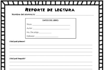 Gu A Para Crear Un Reporte De Lectura Para Ni Os Formatos Y Consejos