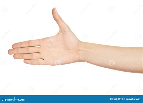 Woman Hand Palm Isolated Stock Photo Image 25753410