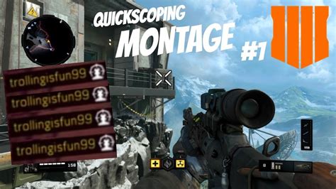 Call Of Duty Black Ops 4 Quickscope Sniping Montage 1ST COD BO4