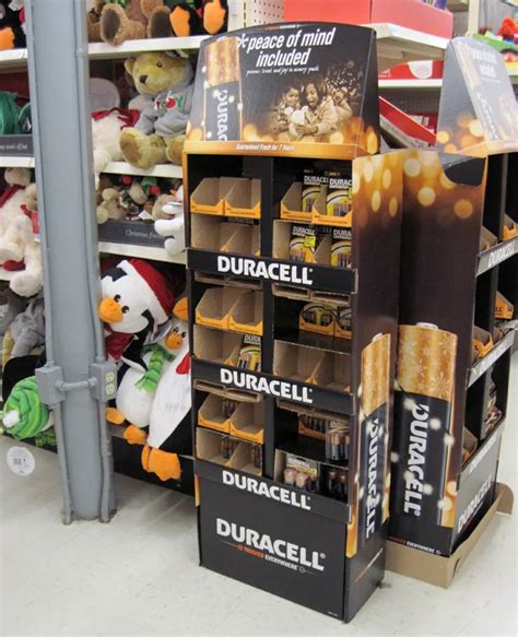 Supermarket Shelves Battery Duracell Battery Stand Shelves Supermarket