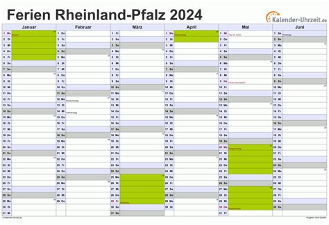 Kalender Rheinland Pfalz Ferien Feiertage Word Vorlagen Images