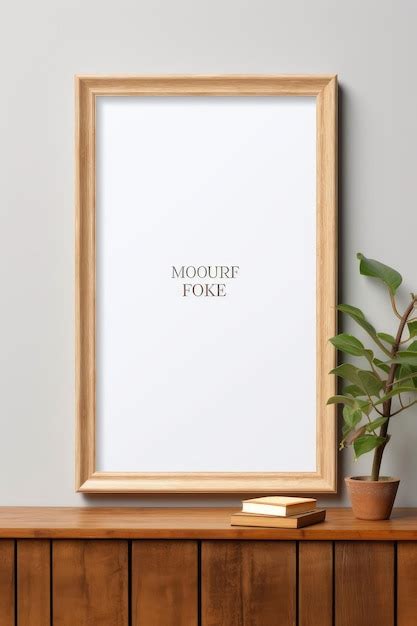 Premium AI Image Poster Frame Mockup Hyperealistic