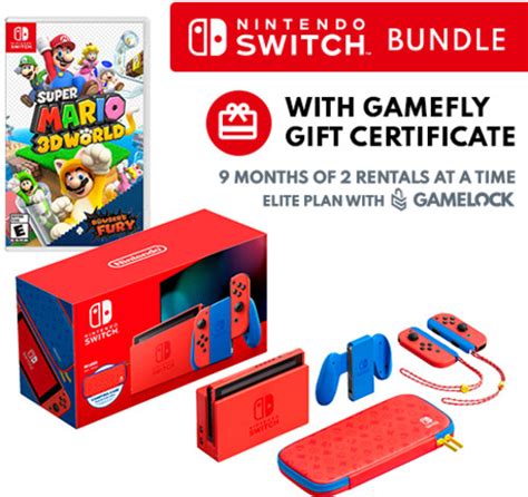 Buy Mario Red Blue Switch Console Bundle At Gamefly Gamefly