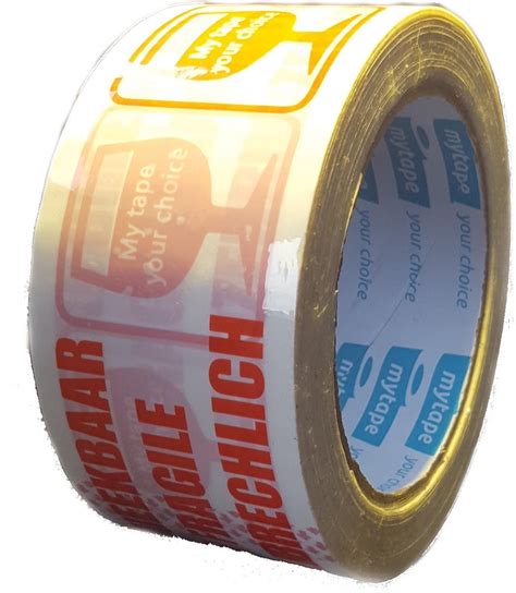 Mytape Fragile Breekbaar Tape 6 Stuks 50 MM X 66 M Bol