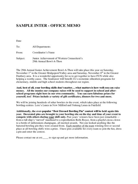 Office Memo Template 2 Free Templates In Pdf Word Excel Download