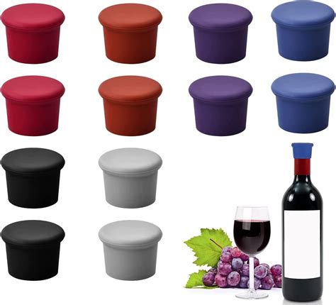 Cavla Pack Wine Bottle Stopper Silicone Wine Bottle Cap Reusable