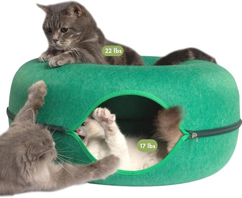 Peekaboo Cat Cave For Multiple Large Cats Up To 30 45 Lbs Scratch