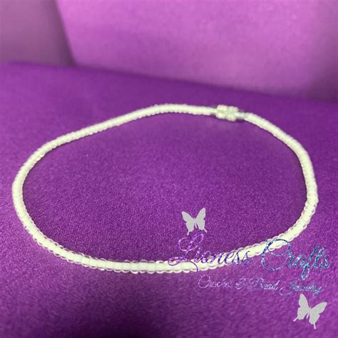 Custom Bead Anklet Etsy