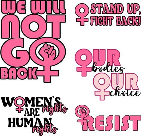 Womens Rights Svg Bundle We Will Not Go Back Etsy