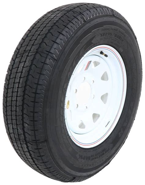 Goodyear Endurance St23580r16 Radial Tire W 16 White Spoke Wheel 6