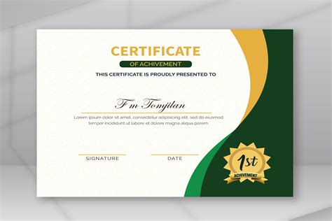 Achievement Certificate Template Graphic by VMSIT · Creative Fabrica