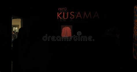 Yayoi Kusama Installation in Dark Room at Moco Museum Stock Footage - Video of moco, unique ...