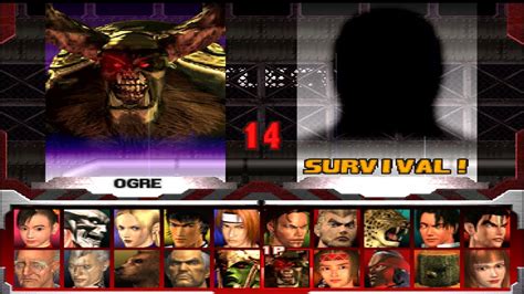 Tekken 3 True Ogre Survival Mode YouTube