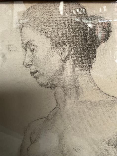 S Pencil Drawing Of Nude Woman For Sale At Stdibs