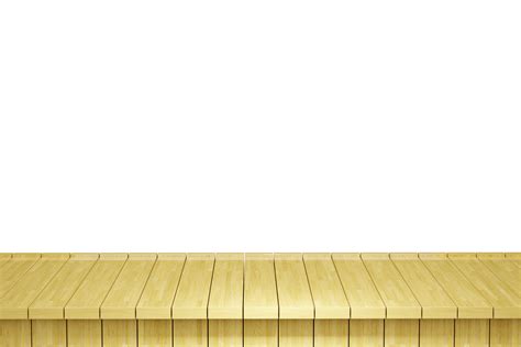 Free Wooden Table Wood Table Top Front View 3d Render Isolated