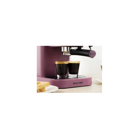 ECODE CAFETERA ESPRESSO DELICE PURPLE 20 BARES DE PRESIÓN VAPORIZADOR