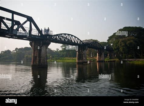 Bridge over river Kwai, Kanchanaburi, Thailand Stock Photo - Alamy