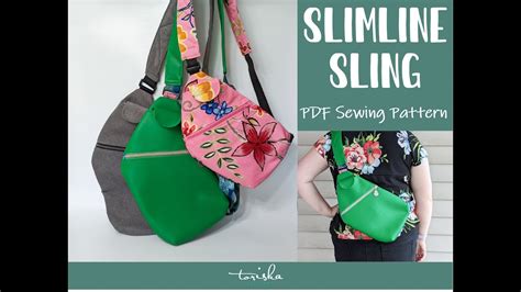 Slim Sling Pdf Sewing Pattern Includes Svgs And Video Linds