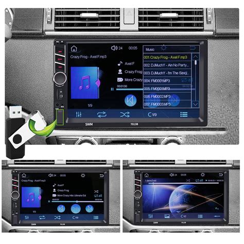 Zhnn Inch Double Din Touchscreen Car Stereos Radio With Apple Carplay