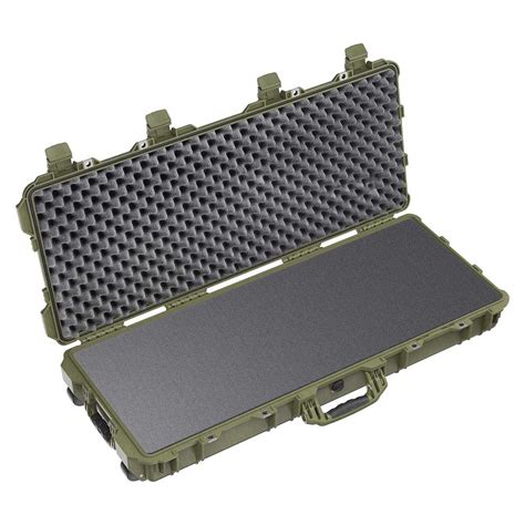 Pelican 1700 Od Green Wheeled Case 36x13x5 Foam Filled 65170od