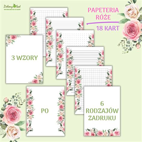 Papeteria Kolorowa LATO Do Druku PDF Zielony Sad