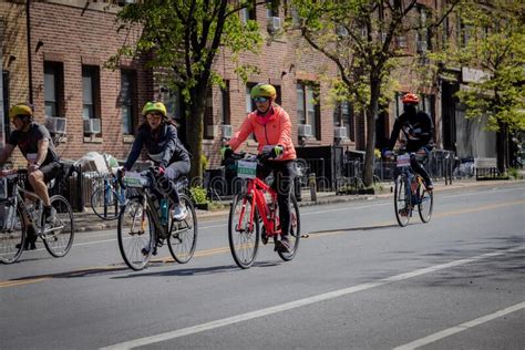 Boro Bike Tour May New York City Editorial Stock Photo