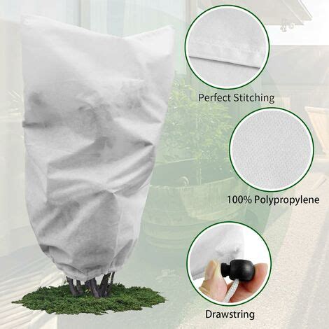 4pcs Housse de Protection pour Plantes 50g m² 80cm x 100cm Housse