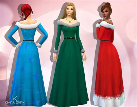 Christmas Dress 2022💕 My Stuff Christmas Dress Dress Sims 4 Mods