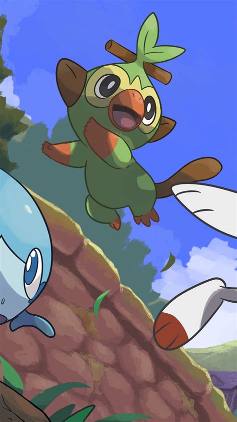 332663 Grookey Scorbunny Sobble Pokemon Sword And Shield Phone Hd