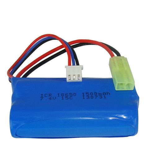 1× 1500mah 74v Mini Tamiya Plug 15c Lipo Battery For Rc Helicopter Rc