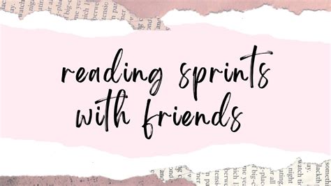 Reading Sprints With Friends Youtube