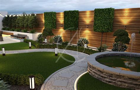 Small Garden Design With Curved Layout