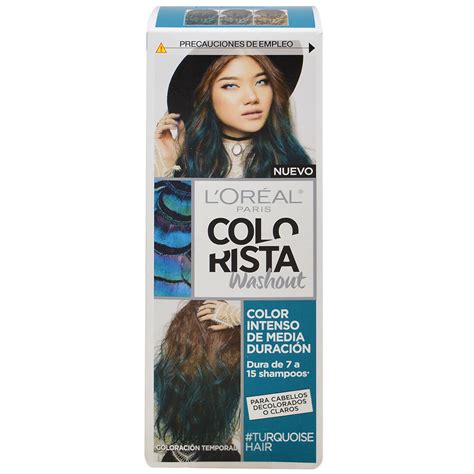 Coloración Loréal Colorista Washout Turquoise Disco