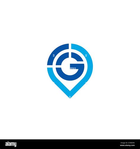 Letter G, Signal and Location Mark logo design Stock Vector Image & Art ...