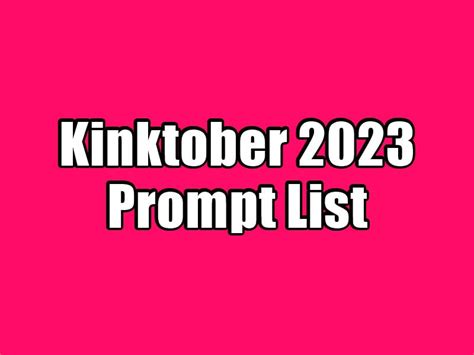 Kinktober 2024 Mha Ao3 Reddit - Aliza Belinda