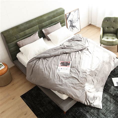 Купить кожаная кровать evitahome американский современный ...