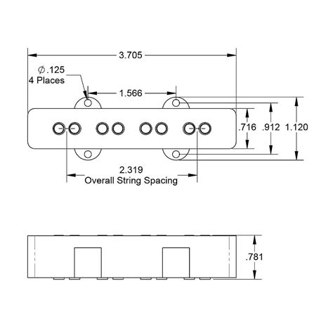 Seymour Duncan Sjb Hot Jazz Bass Pickup Set Glued To Music