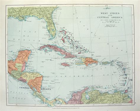 Antique Central Americacaribbean Maps And Atlases For Sale Ebay