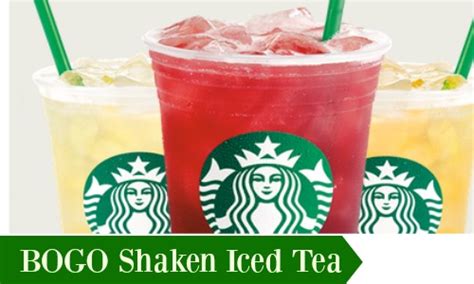 Starbucks B1g1 Teavana Shaken Iced Teas Southern Savers