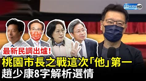 最新民調出爐！桃園市長之戰這次「他」第一 趙少康8字解析 Chinatimes Youtube