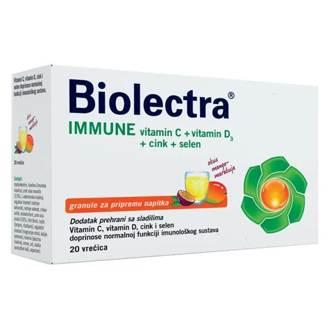 Biolectra immunitaire vitamine C vitamine D zinc et sélénium