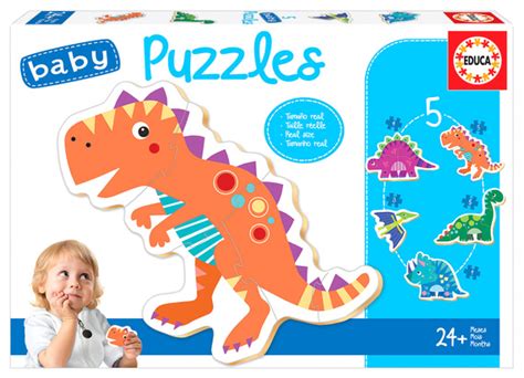 Puzzle El Dinozaury Dystrybucja Educa Seria Baby Puzzles