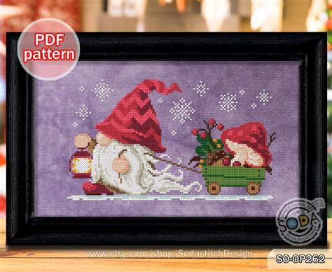 Printing And Printmaking Christmas Fairy Cross Stitch Pattern Pdf Kits