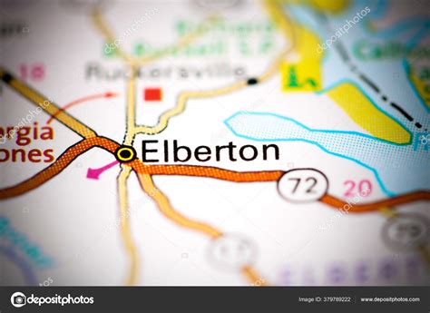 Elberton Georgia Usa Map — Stock Photo © aliceinwonderland2020 #379789222