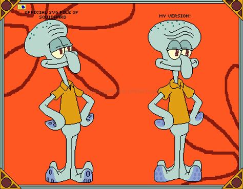 Pixilart SVG File Of Squidward Resprite By SpongeDrew