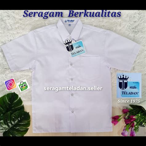 Jual Seragam Sekolah Baju Putih Polos Lengan Pendek Teladan Sd Smp Sma