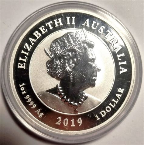 Australie Once Argent Silver Oz Ounce 2019 1 Dollar DRAGONS Proof EBay