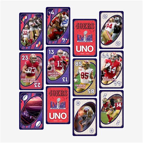 Uno Lviii Super Bowl Card Game Mattel Creations